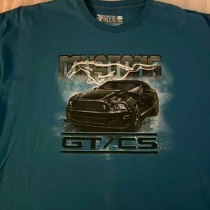 Mustang GT/CS XXL blue shirt